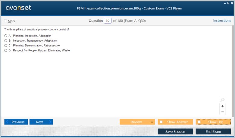 PSM II Premium VCE Screenshot #2